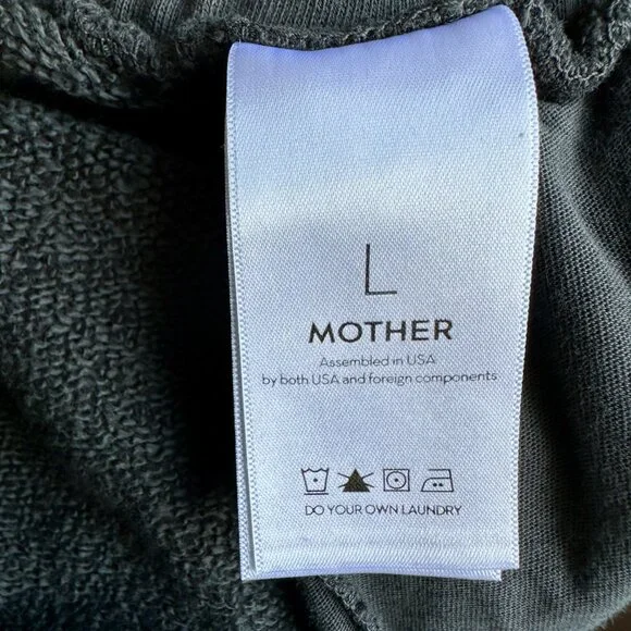 NWT MOTHER DENIM Women's Knock Out Ankle Pant Faded Black 100% Cotton L $188 - Picture 11 of 15